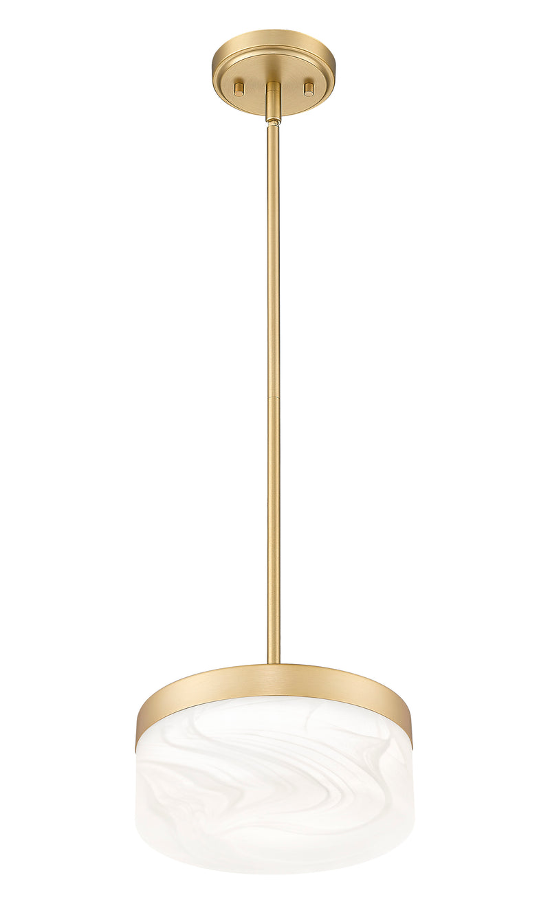 Renaud 1 Light 9.25" Pendant in Modern Gold