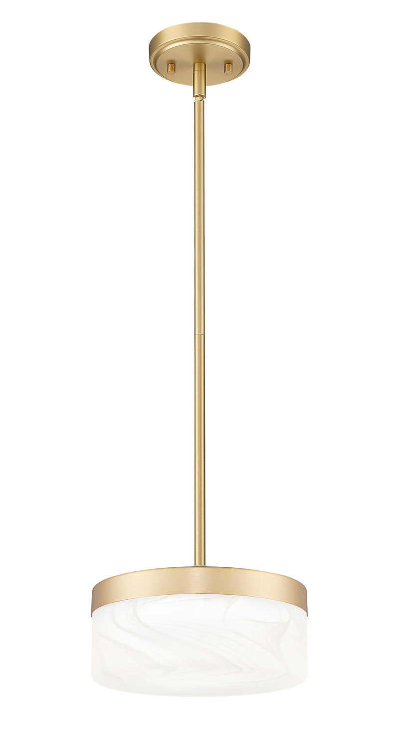 Renaud 1 Light 9.25" Pendant in Modern Gold