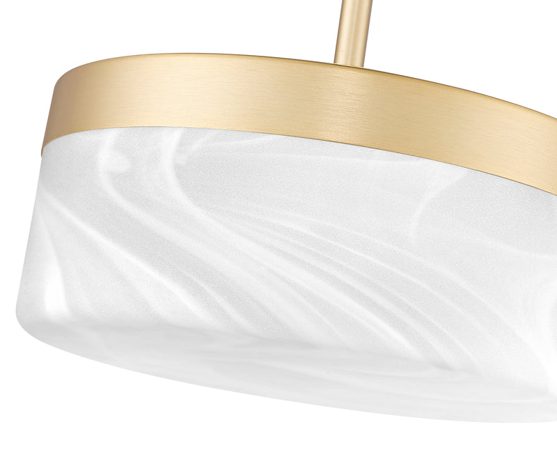 Renaud 1 Light 9.25" Pendant in Modern Gold