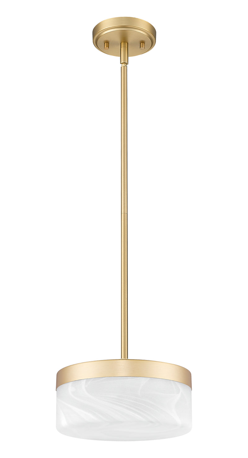 Renaud 1 Light 9.25" Pendant in Modern Gold