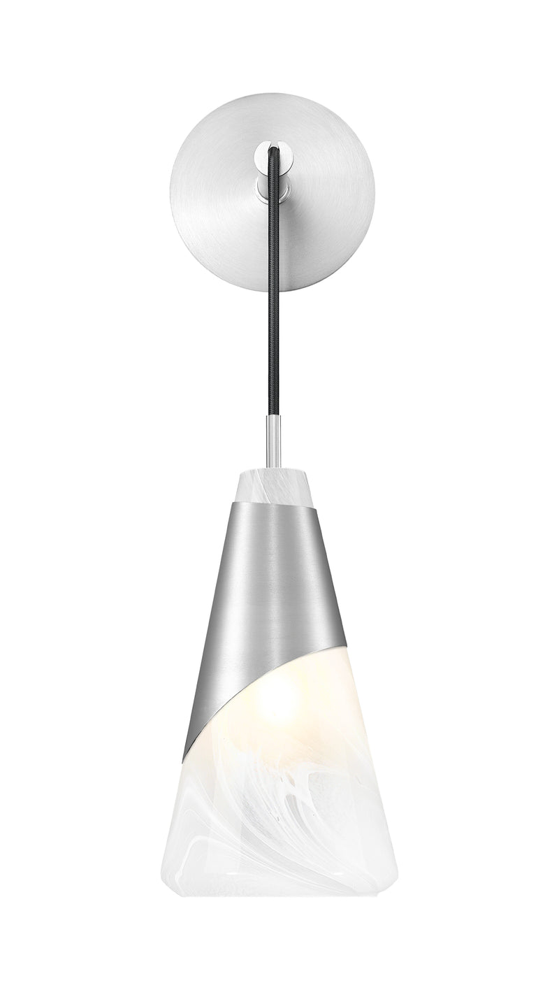 Aimie 1 Light 6" Wall Sconce in Brushed Nickel