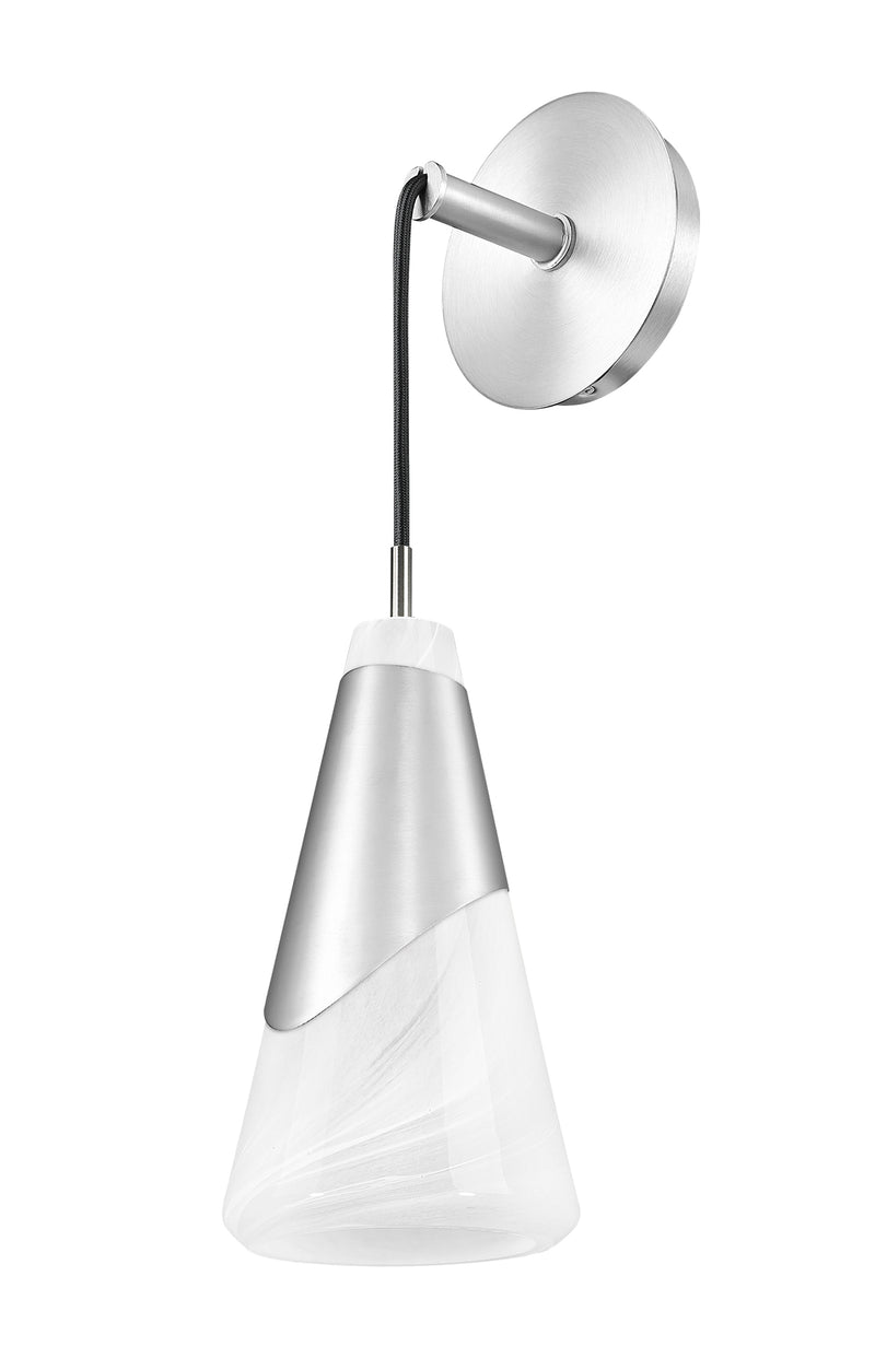 Aimie 1 Light 6" Wall Sconce in Brushed Nickel