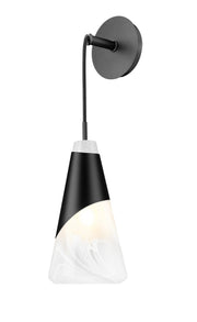 Aimie 1 Light 6" Wall Sconce in Matte Black