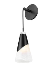 Aimie 1 Light 6" Wall Sconce in Matte Black