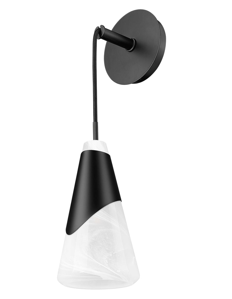 Aimie 1 Light 6" Wall Sconce in Matte Black