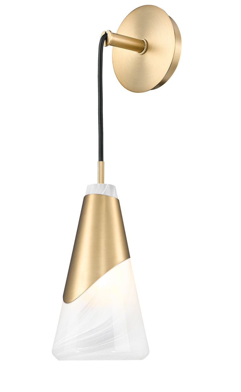 Aimie 1 Light 6" Wall Sconce in Modern Gold