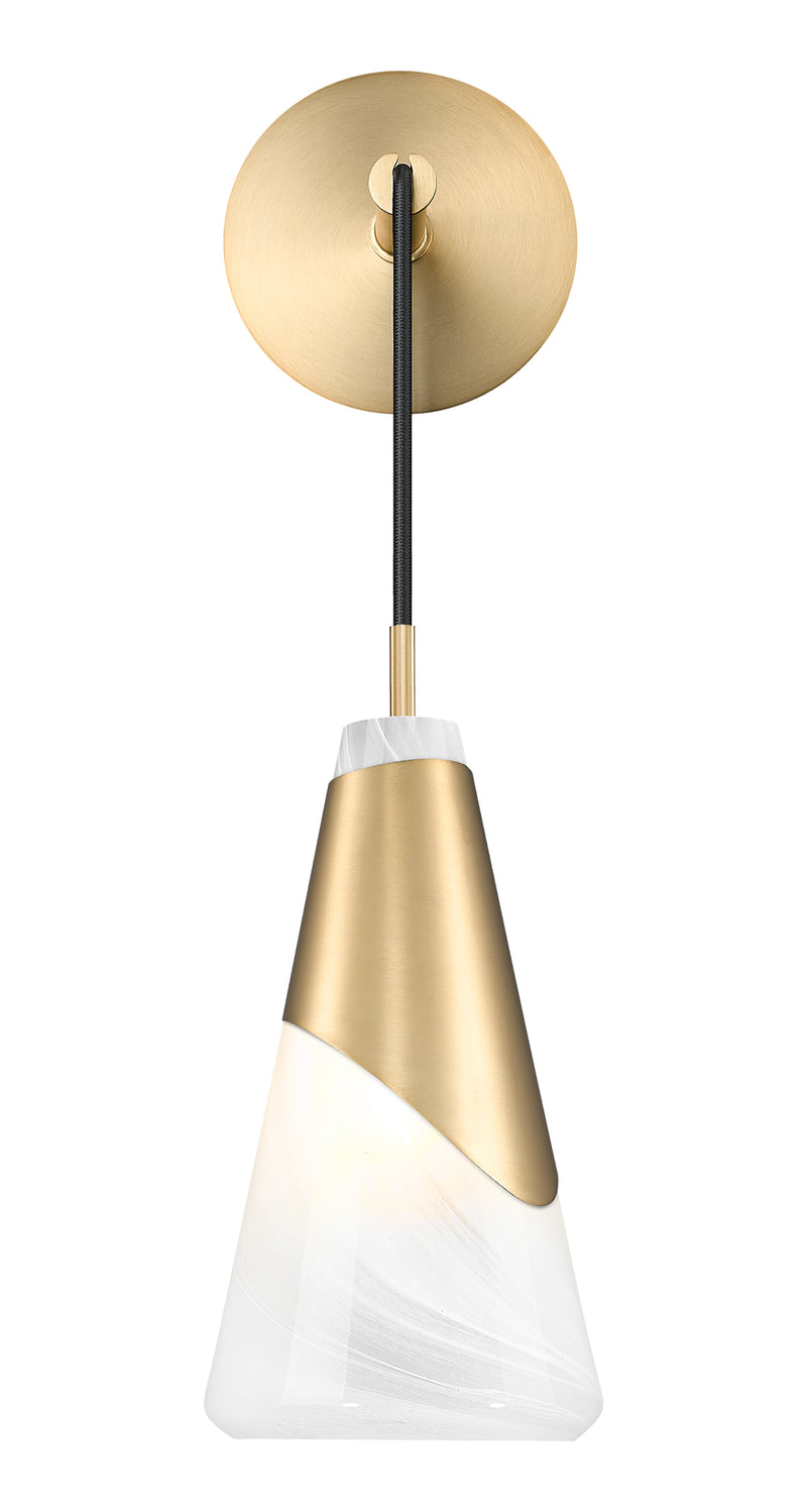 Aimie 1 Light 6" Wall Sconce in Modern Gold