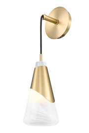 Aimie 1 Light 6" Wall Sconce in Modern Gold