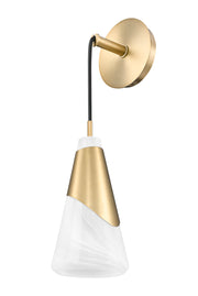 Aimie 1 Light 6" Wall Sconce in Modern Gold