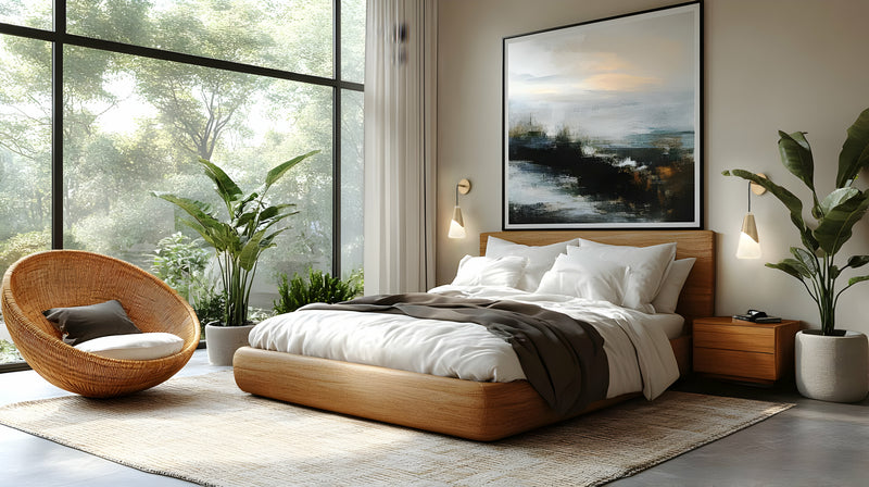 Aimie 1 Light 6" Wall Sconce in Modern Gold in a room setting