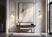 Aimie 1 Light 6" Wall Sconce in Modern Gold in a room setting