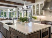 Aimie 1 Light 6" Pendant, Cord Mount in Brushed Nickel in a room setting