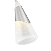 Aimie 1 Light 7" Pendant, Rod Mount in Brushed Nickel
