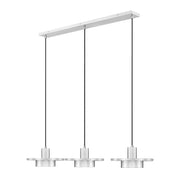 Ludo 3 Light 52" Linear Pendant in Brushed Nickel