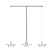 Ludo 3 Light 52" Linear Pendant in Brushed Nickel