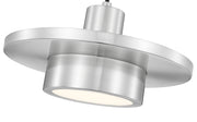 Ludo 1 Light 12" Pendant in Brushed Nickel