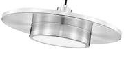 Ludo 1 Light 20" Pendant in Brushed Nickel
