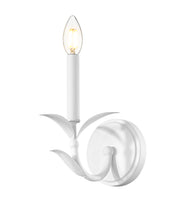 Aslin 1 Light 5" Wall Sconce in Textured White