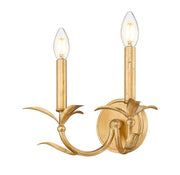Aslin 2 Light 11.75" Wall Sconce in Gold Leaf
