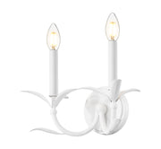 Aslin 2 Light 11.75" Wall Sconce in Textured White