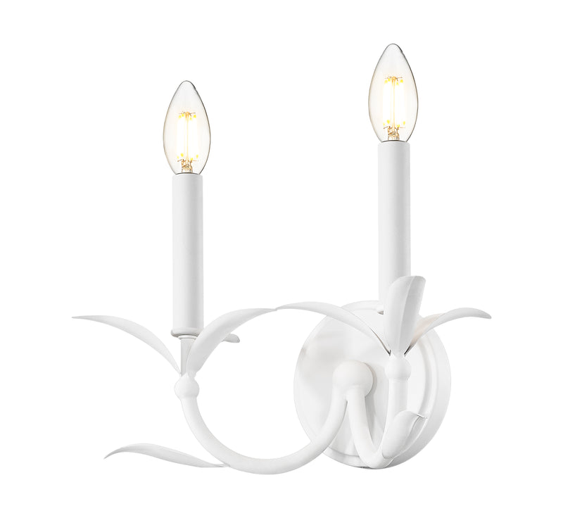 Aslin 2 Light 11.75" Wall Sconce in Textured White