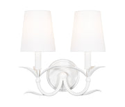 Aslin 2 Light 11.75" Wall Sconce in Textured White