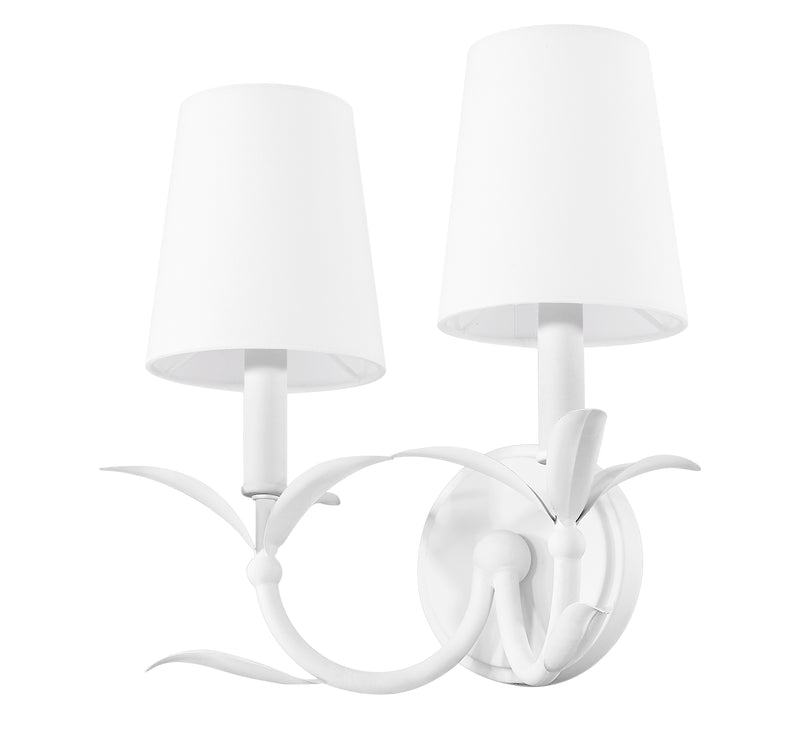 Aslin 2 Light 11.75" Wall Sconce in Textured White