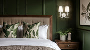 Aslin 2 Light 11.75" Wall Sconce in Textured White in a room setting