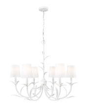 Aslin 6 Light 31" Chandelier in Textured White