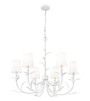 Aslin 6 Light 31" Chandelier in Textured White