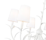 Aslin 6 Light 31" Chandelier in Textured White