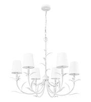 Aslin 6 Light 31" Chandelier in Textured White