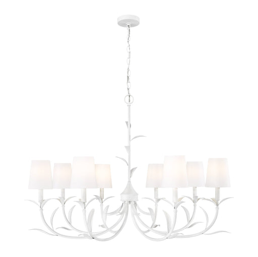 Aslin 8 Light 42" Chandelier in Textured White