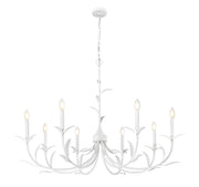 Aslin 8 Light 42" Chandelier in Textured White