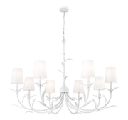 Aslin 8 Light 42" Chandelier in Textured White