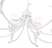 Aslin 8 Light 42" Chandelier in Textured White