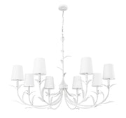 Aslin 8 Light 42" Chandelier in Textured White
