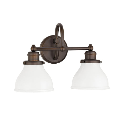 Baxter 2-Light Bath Vanity Light in Burnished Bronze