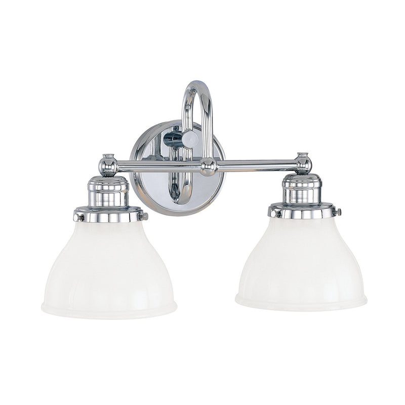 Baxter 2-Light Bath Vanity Light in Chrome