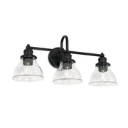 Baxter 3-Light Bath Vanity Light in Matte Black