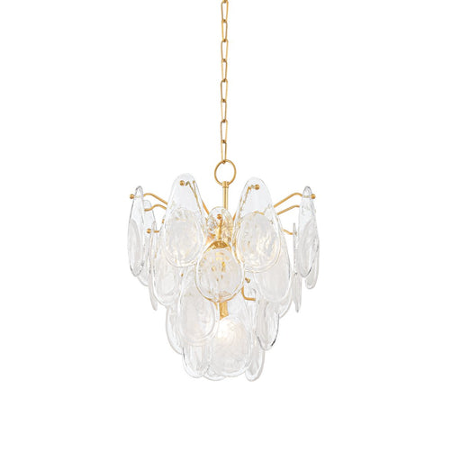 Darcia 5-Light Chandelier in Aged Brass