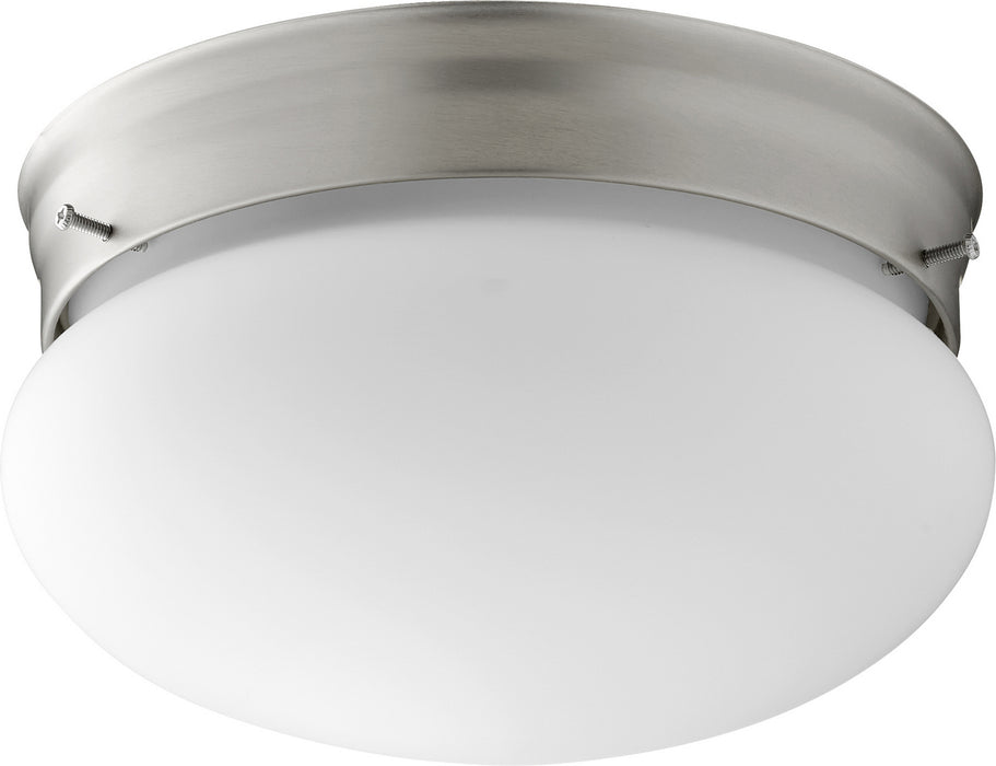 Transitional Ceiling Mount in Satin Nickel W/ Satin Opal