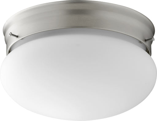 Transitional Ceiling Mount in Satin Nickel W/ Satin Opal