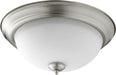 Traditional Ceiling Mount in Satin Nickel W/ Satin Opal