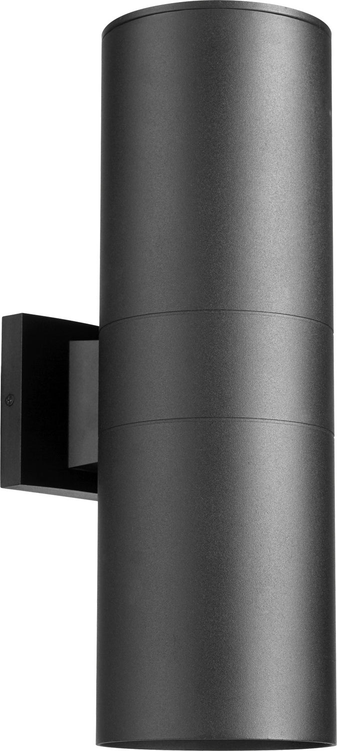 Cylinder Modern And Contemporary Wall Mount in Textured Black