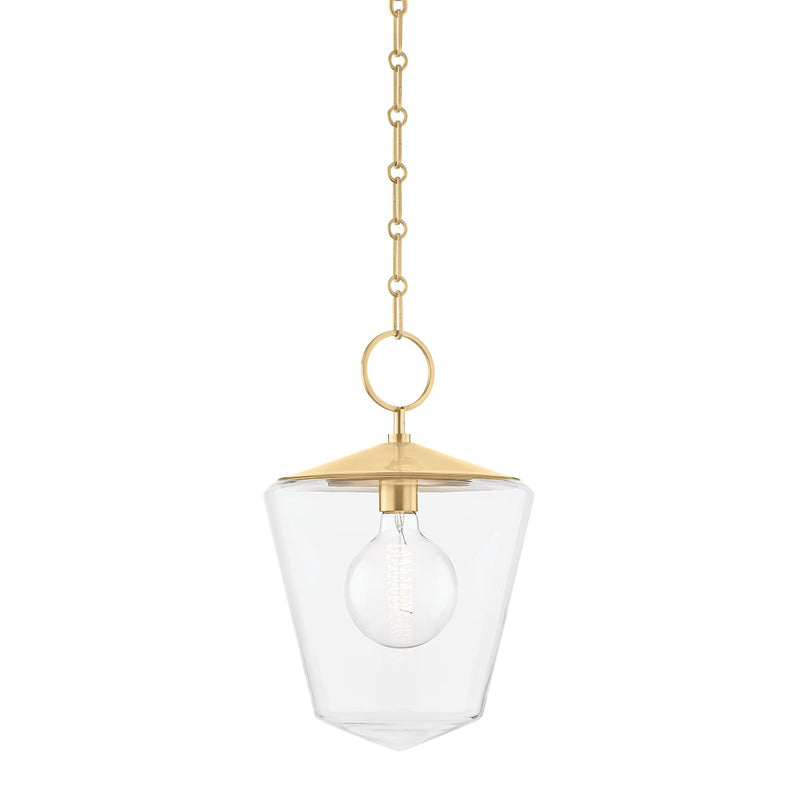 Greene Large Pendant in Aged Brass