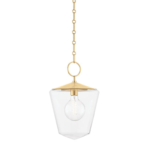 Greene Large Pendant in Aged Brass