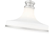 Reznor 1 Light 12" Pendant in Brushed Nickel