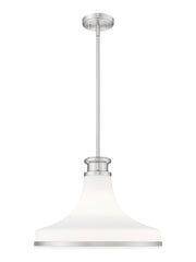 Reznor 1 Light 18" Pendant in Brushed Nickel