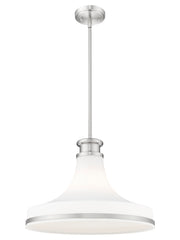 Reznor 1 Light 18" Pendant in Brushed Nickel